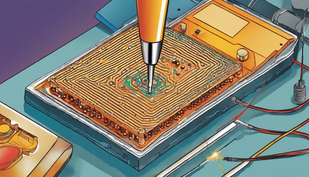 soudure de précision de l'électronique